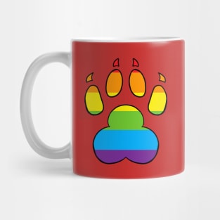 LGBTQ+ Paw Print Flags Mug